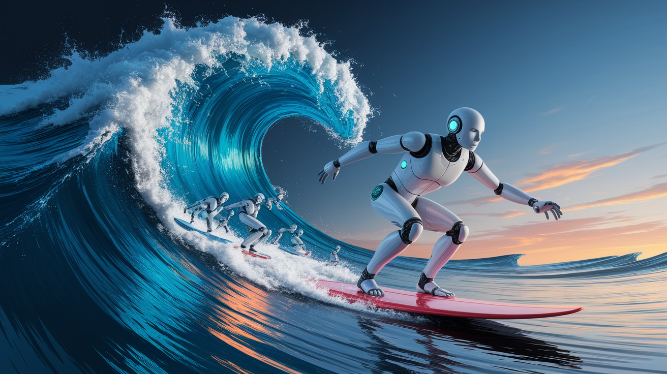 Robots Surfing